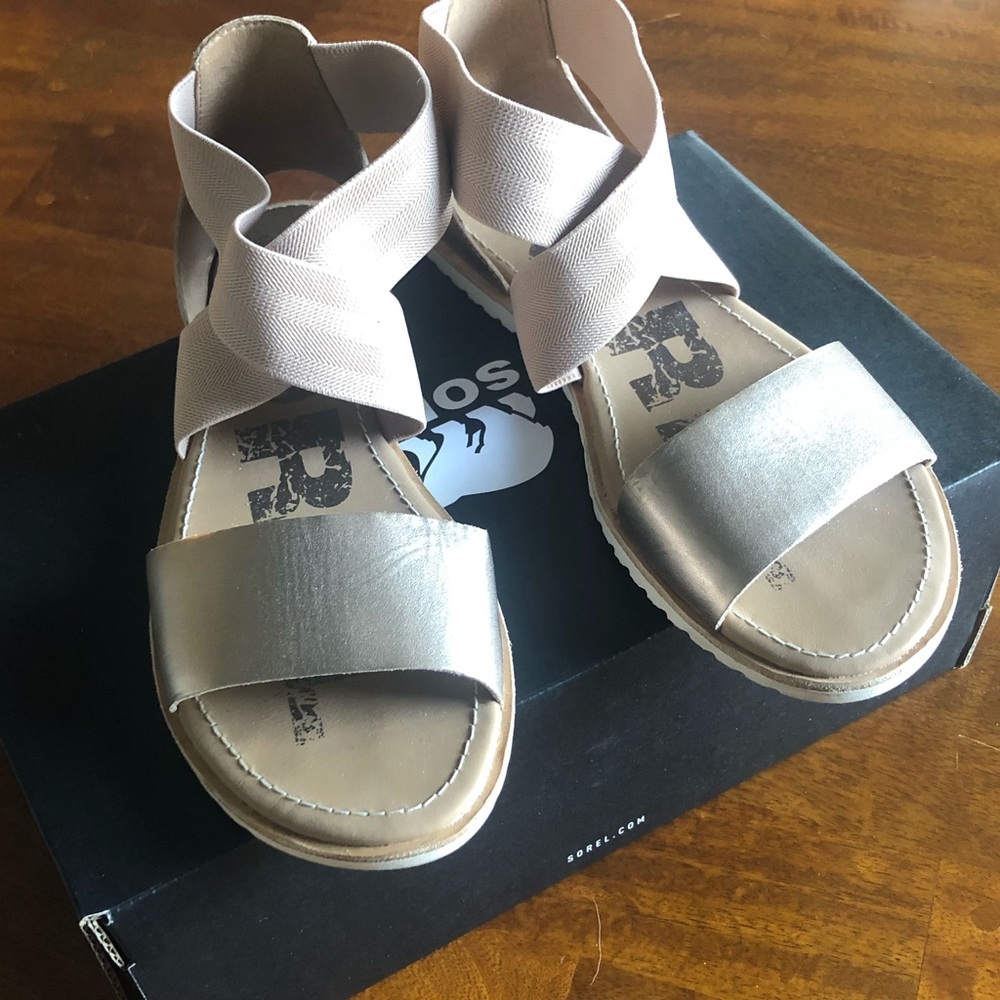 Sorel Warm Gold Ella Sandal